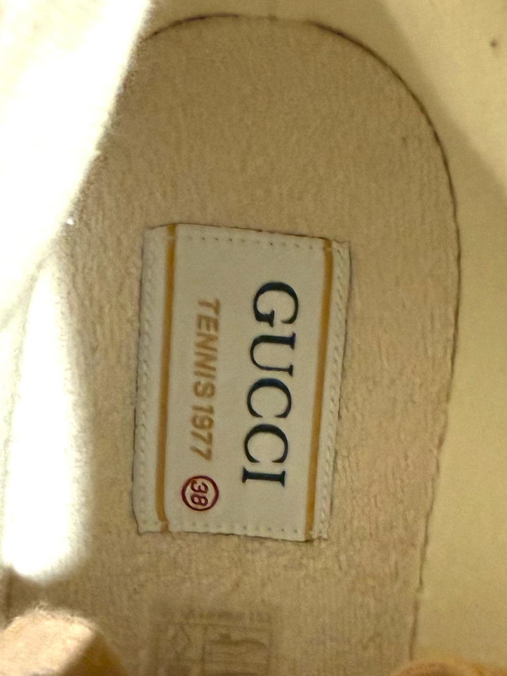 Gucci Tennis 1977 High Top GG Canvas Sneakers Pink Blush Monogram EU 38 - Picture 2 of 11